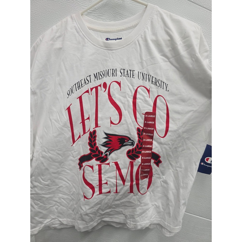 Champion SEMO Southeast Missouri State University T-Shirt White XL NWT